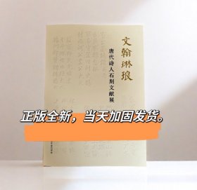 文翰琳琅唐代诗人石刻文献展唐代墓志书法字帖千唐志斋展品图录书