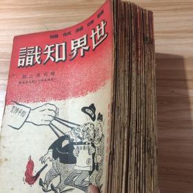 世界知识民国 第十七卷全年 第十六卷九本 第十八卷四本 第二期增刊 第第十一卷两本