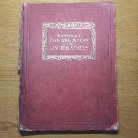 HAMMOND’S INDEXED ATLAS OF THE UNITED STATES(哈蒙德的美国索引地图集,英文原版，1948年）