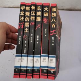 中国抗战大写真系列全6本 有一本有墨汁水 请看图