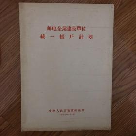 1957年邮电企业建设单位统一帐户计划