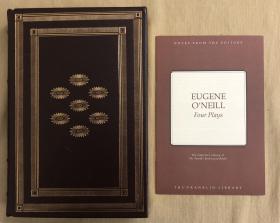 Franklin library真皮限量本 : Eugene O'Neill  Four Plays《尤金•奥尼尔戏剧四种》  全世界最受喜爱的书系列
