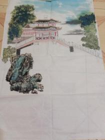 手绘风景画