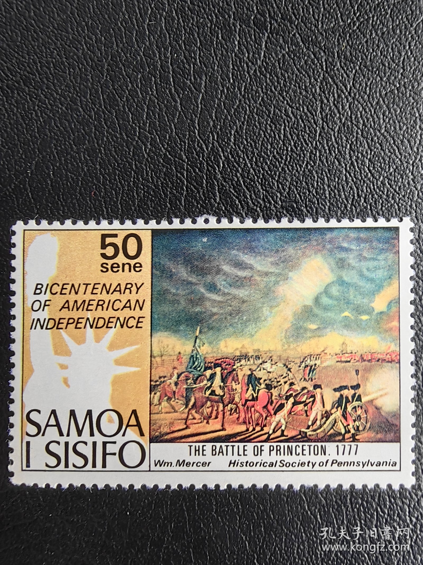 西萨摩亚邮票。美国独立200周年纪念邮票。编号4745。本店经营全世界200个国家の新邮票，欢迎进店浏览、搜索、选购！