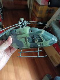 早期怀旧玩具 军事模型直升机 兵人玩具