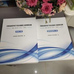 河南省城市地下综合管廊工程预算定额
HA A1-31(12)-2019
安装工程、建筑和装饰工程(全二册)