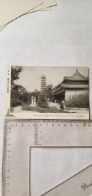 少见民国时期南京灵谷寺革命纪念塔照片明信片