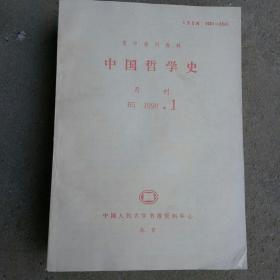 复印报刊资料，中国哲学史1990年1-12