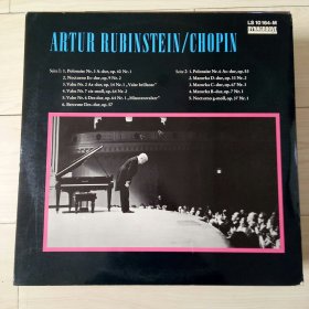 LP黑胶唱片 鲁宾斯坦 artur rubinstein - chopin 肖邦钢琴曲 钢琴大师名演奏