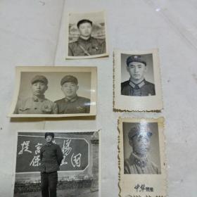 老照片军人照（5张合售）
