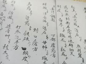 【复印件】清代宣统手抄治病秘方，内有少林寺和尚传授跌打扭伤方，夺命接骨神丹，紫金丹，金枪刀伤末药方，打拳洗手方，铁扇散，秘传七粒散，夺命接骨丹，还魂丹，龙虎丹，勞伤药酒方，张天师秘传神方等治病秘方。32张。