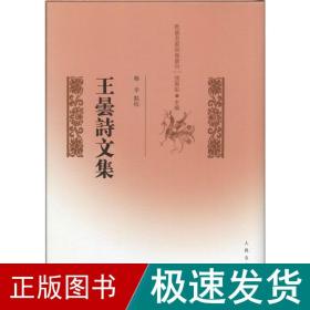 王昙诗文集 中国古典小说、诗词  新华正版
