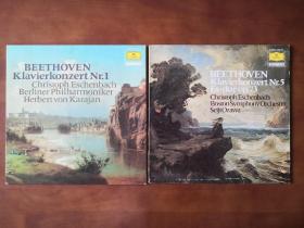 埃申巴赫演奏的贝多芬两首钢琴协奏曲 黑胶LP唱片双张 包邮