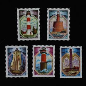 邮票 1983年波罗的海的灯塔5全风景建筑专题外国邮票