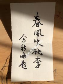 余秋雨
硬笔书法家作品欣赏
男，1946年8月23日出生于浙江省余姚县桥头镇（今属浙江省慈溪市），中国当代作家、学者[1]。
1968年，毕业于上海戏剧学院戏剧文学系。1976年，出版论著《读一篇新发现的鲁迅佚文》[2]。1983年，出版论著《戏剧理论史稿》。1984年，凭借《戏剧理论史稿》获北京全国首届戏剧理论著作奖。
