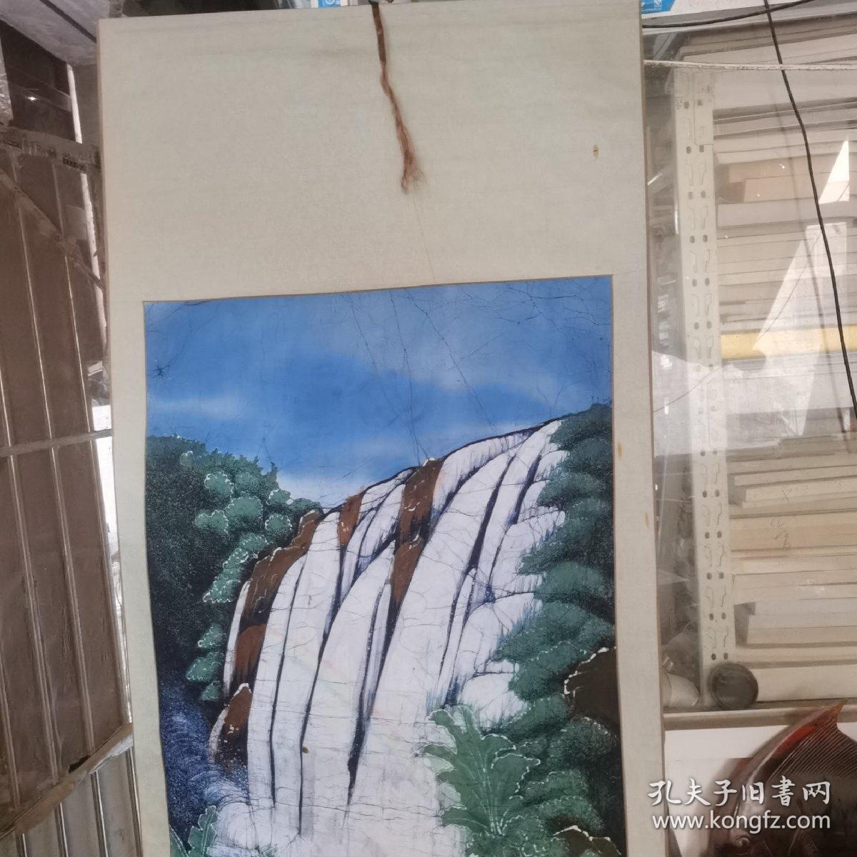 黄果树 布画