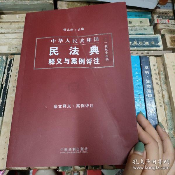 中国民法典释义与案例评注：侵权责任编