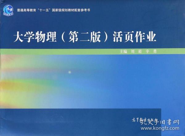 大学物理（第二版）活页作业/普通高等教育“十一五”国家级规划教材配套参考书