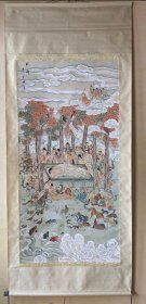 谢隽国画 谢隽工笔画 谢隽（1944——），海派著名画家，生于苏州，自幼爱绘画，后从师著名画家张辛稼先生，早期起在“吴门画院”任画师，创作室主任。并出版《唐人诗意画集》入编《中国当代国画家辞典》。现为中国工艺美术学会高级会员，高级美术师，苏州市吴昌硕研究会会员，上海市政协书画室画师，吴门画院高级画师。 大四尺139乘70难得工笔