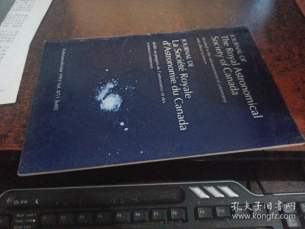 JOURNAL OF THE ROYAL ASTRONOMICAL SOCIETY CANADA（加拿大皇家天文学会杂志，16开英文杂志，FEB,1993年2月）