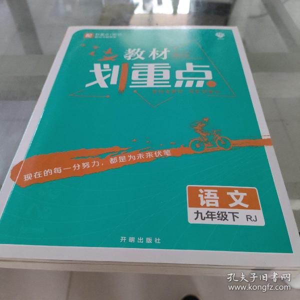 理想树2021版教材划重点语文九年级下RJ人教版配秒重点图记