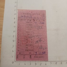 64年3月27日滁县新华书店零售发票