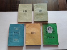 老版外国文学名著 1957年新文艺出版社老版 钱春绮 吴伯箫等名家译本 海涅作品集五种《新诗集》 《罗曼采罗》《海涅散文选》《诗歌集》《波罗的海》精美装帧插图 品好