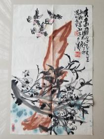 杜月涛国画（68×43厘米）