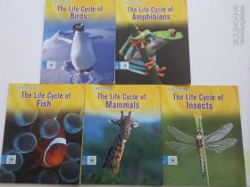 Life Cycles 生命周期系列: TheLifeCycleofBirds(LifeCycles)+Life Cycles:The Life Cycle of Fish+Life Cycles:The Life Cycle of Amphibians +Life Cycles:The Life Cycle of Insects +the life cycle of Mammals(5冊合售)
