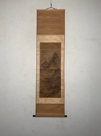 「山水阁楼图」孙承恩 萬歴四年 七言山水画赞