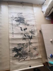 张守玉画 松鹤延年，贵重物品顺丰包邮，必须本人签收，签收之后不以任何理由退货