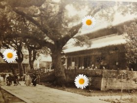 民国浙江普陀山风景老照片普济寺（原先的已毁，与现在不同）