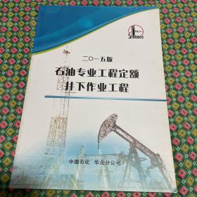 石油专业工程定额井下作业工程