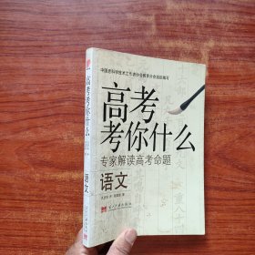 高考考你什么：专家解读高考命题：语文