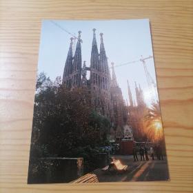 巴塞罗那的大教堂一一西班牙明信片