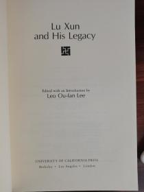 1985年一版《Lu Xun and His Legacy》