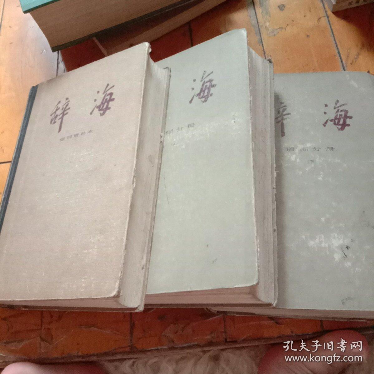 辞海 词语分册上下 增补本