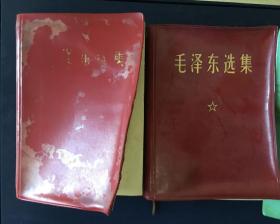 《毛泽东选集》一卷本———两本合拍，塑面有翘，书内页无损完好！