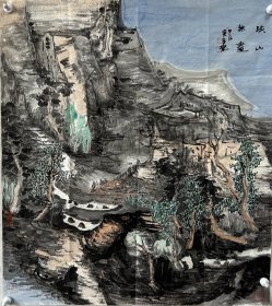 【终身保真字画，得自画家本人】吴金龙68x60cm！ 吴金龙 号道三，斋号壶庐，道三草堂， 美术专业硕士研究生毕业。中国书法家协会会员，中国国家画院青年艺术中心画家，策展人。中国石油美术家协会（二级美术师），黑龙江省美术家协会、书法家协会、陶瓷行业协会会员，省陶瓷艺术大师，曾就职于中国艺术研究院研究生院。