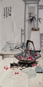 【终身保真字画】程东富，137X68cm！起拍价1000 号三知，八公山人，1965年7月生，安徽人，毕业于西安美术学院中国画专业，现为陕西汉唐文化创意研究院国画院院长，西安美院黄土画派艺术研究院研究员，中国国家画院师生联谊中心秘书长，中国《中国书画》特聘画家，2004全国“百杰画家”，湘潭大学艺术学院客座教授。