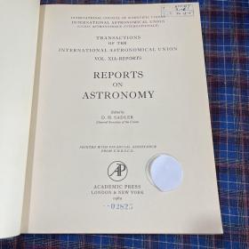 REPORTS ON ASTRONOMY