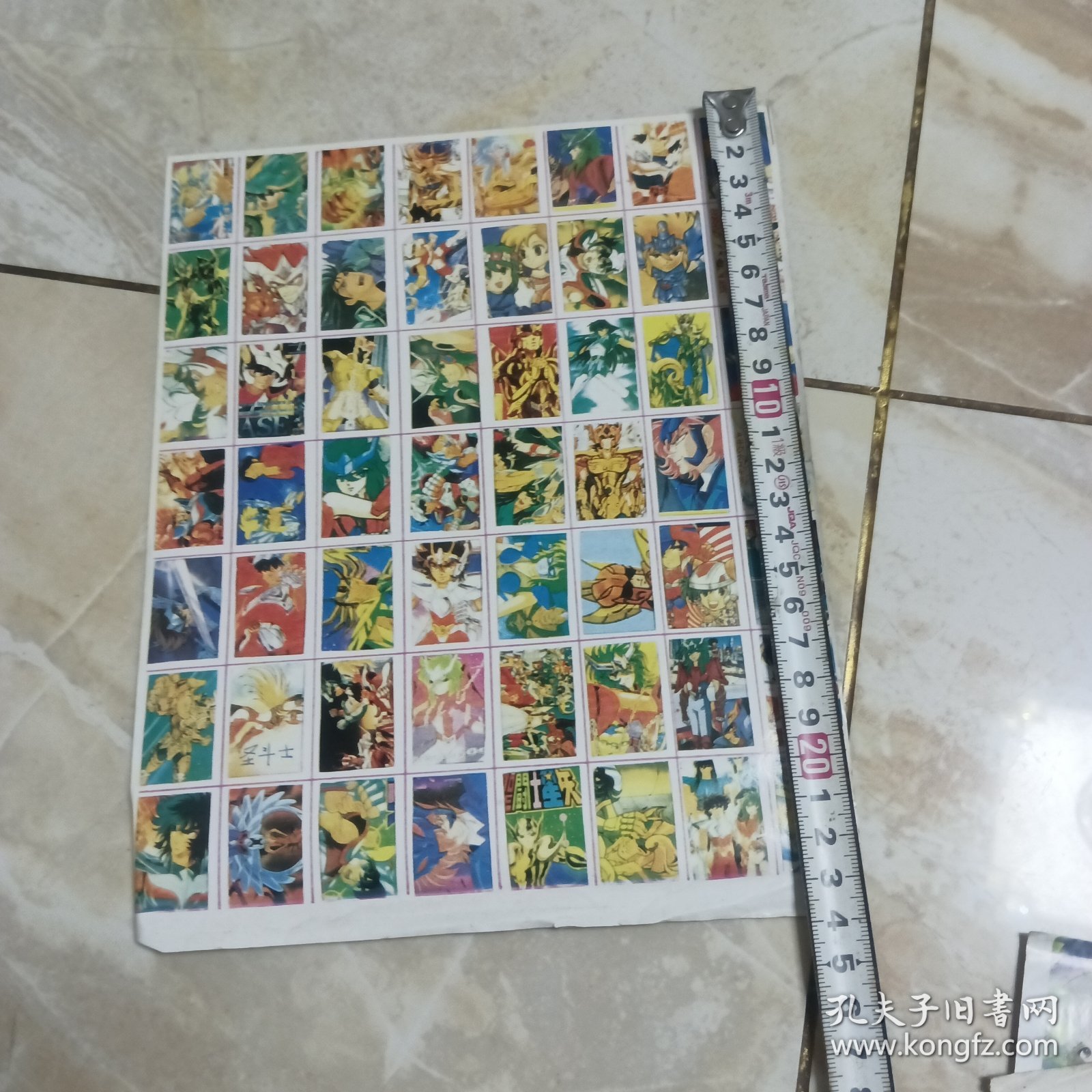 【80 90后记忆】80 90年代，不干胶，老贴纸，《圣斗士星矢》5张，卡通2张，《天使花园》1张。香港梦幻贴纸：《美少女战士》2张。大红灯笼-花花豆4张。14张合售