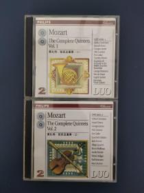 3-3010外101B光盘CD  莫扎特弦乐五重奏（一.二）两盒合售  以实拍图购买