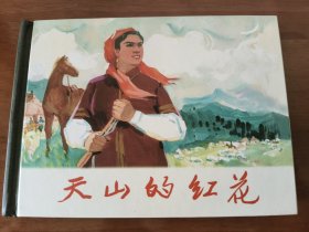 天山的红花 上美50开精装连环画