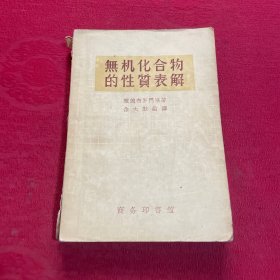 无机化合物的性质表解