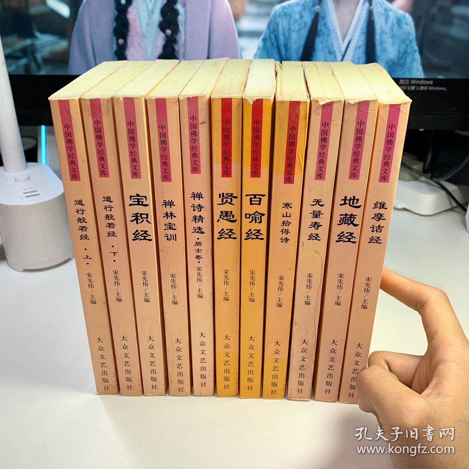 中国佛学经典文库——宝积经、道行般若经上下、禅师精选·居上卷、百喻经、无量寿经、地藏经、禅林宝训、贤愚经、寒山拾得诗、维摩诘经（11册合售）