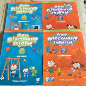 Our Discovery IsLand 1student book+workbook，Our Discovery IsLand 2student book+workbook（共4本合售）