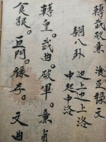 线装古旧书，手抄本，共抄14筒子页，尺寸约：19.5*12.5cm