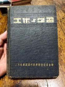 1951年参加山东暑期农村经济调查模范调查小队纪念——笔记本