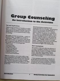 GROUP ACTIVITIES for COUNSELORS辅导员小组活动
